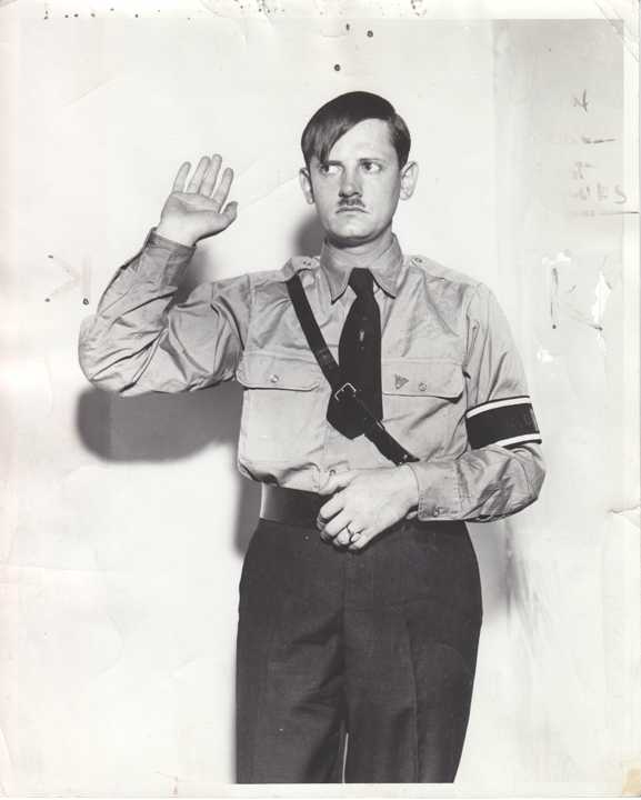Jacie dressed in full Bund uniform for Chicago Times shot 9 Sep 1937 front.jpg